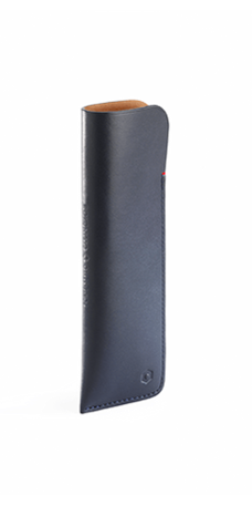 ETUI FÜR 2 STIFTE AUS NACHTBLAUEM LEDER