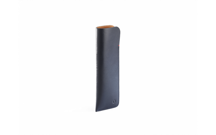 Astuccio Montblanc Meisterstuck in pelle nero e blu