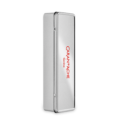 Empty XL grey metal box | Caran d'Ache US