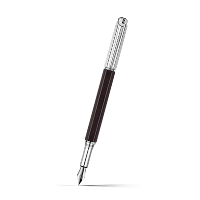 バリアス エボニーシルバー 万年筆 OB | Caran d'Ache JP