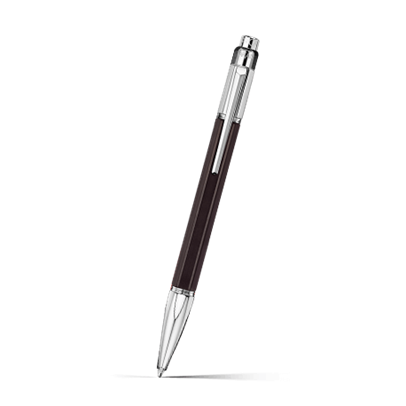 バリアス エボニーシルバー ボールペン | Caran d'Ache JP