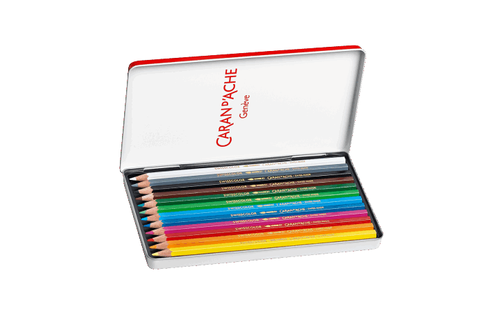 スイスカラー 水溶性色鉛筆 12色 | Caran d'Ache JP