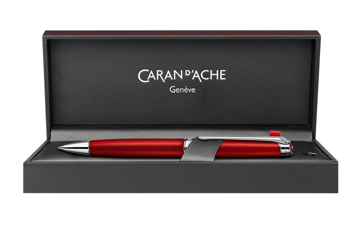 CARAN D'ACHE カランダッシュ レマン ルージュカーマイン ボールペン CARAN d'ACHE ボールペン カランダッシュ 名入れ レマン コレクション