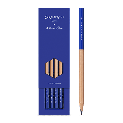CARAN D'ACHE  Blue 4本セット　クラインブルー e_set-de-4-crayons-graphite-