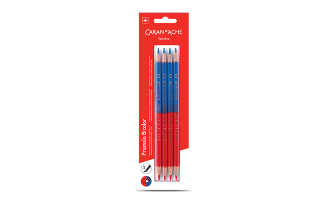 Set of 4 Red/Blue PRISMALO™ BICOLOR Pencils | Caran d'Ache US