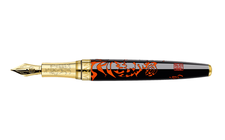 Stylo à Plume Abcsea X750 Chrome | Pointe Moyenne Acier Inoxydable | Système à Cartouche Ou Convertor