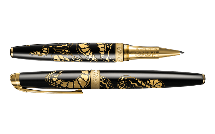 Stylo Décoratif Peau De Serpent Style Fusil à Pompe - Fait Main - Neuf