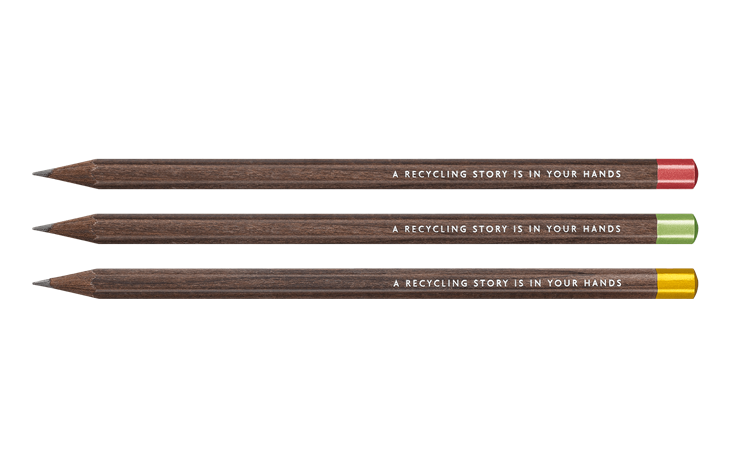 Set of 3 NESPRESSO Swiss Wood Pencils Special Edition n°1 | Caran