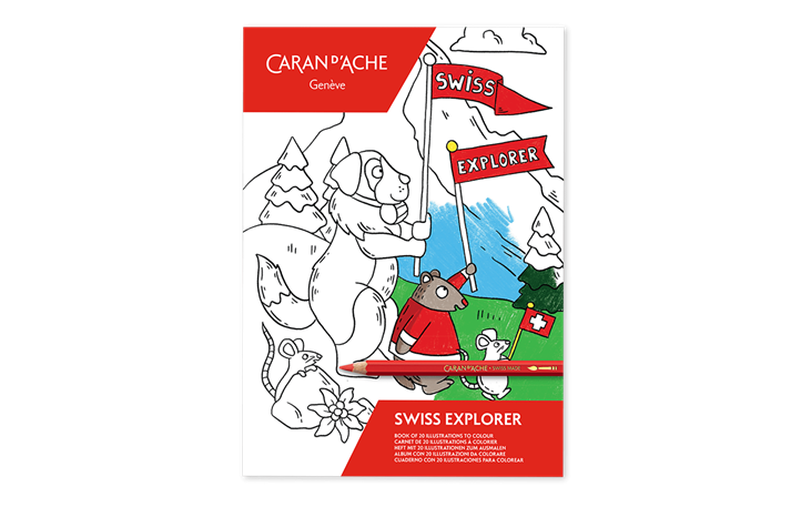 SWISS EXPLORER Colouring Book | Caran d'Ache BE
