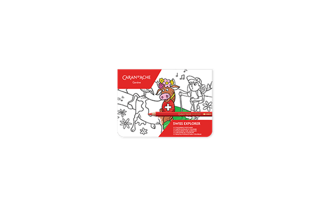 SWISS EXPLORER Colouring Postcards | Caran d'Ache BE