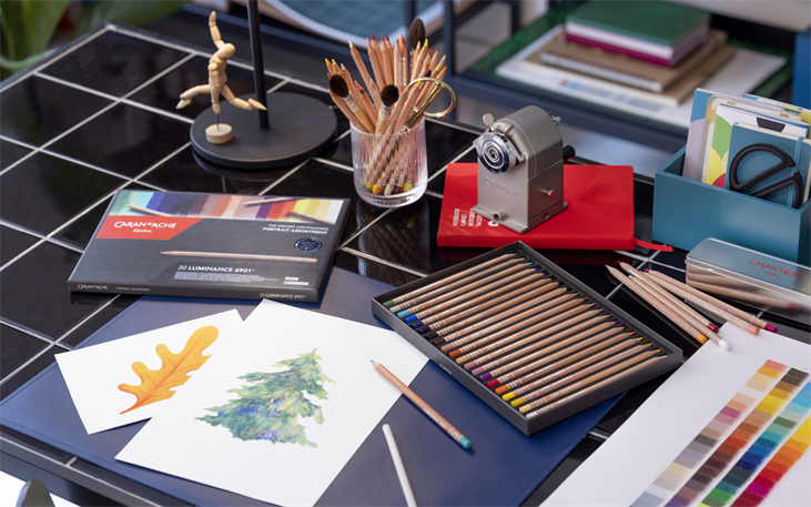 カランダッシュルミナンス油性色鉛筆100本＋おまけ ルミナンス6901 油性色鉛筆 100色セット | Caran d'Ache JP