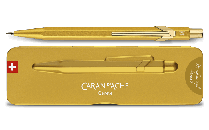 849™プレミアム ゴールドバー メカニカルペンシル 0.7HB | Caran d'Ache JP