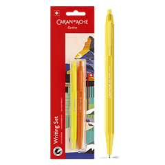 Set mit 2 Kugelschreibern 825 FLUO mit schwarzer Patrone