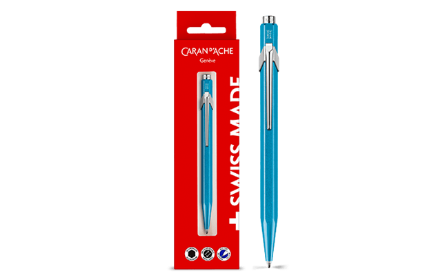849 ギフトパッケージ メタル-X ターコイズ ボールペン | Caran d'Ache JP