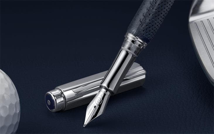 Stylo à Bille Pour Bord En Cuir, Stylo à Bille Pour Traitement Des Bords, Outils De Travail Du Cuir, Adapté à Une Variété D'articles En Cuir (Oil Pen Gold With Pot Rim