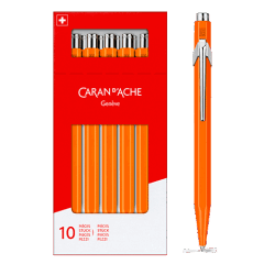 Box 10 Kugelschreiber 849 FLUOLINE orange