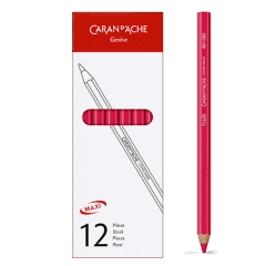 Box of 12 MAXI Pink Fluo pencils
