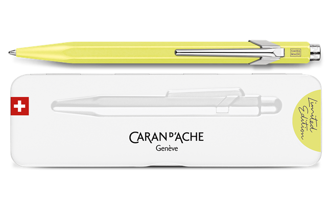 Ballpoint Pen 849 Textured Fluorescent Yellow Pastel Special Edition