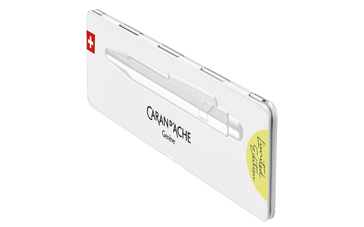 Stylo Bille Prestige Caran D'Ache Modèle 849 Blanc – Neuf De Stock, Sans Boîte