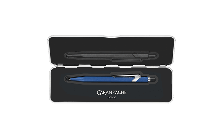 849™カラーマットX ブルー ボールペン スリムパック入 | Caran d'Ache JP