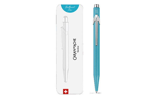 CARAN d'ACHE COLORMAT-X ボールペンセット 新品未使用 849™カラーマットX ブルー ボールペン スリムパック入 | Caran d'Ache JP