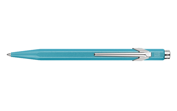 Box of 10 Turquoise 849™ COLORMAT-X Ballpoint Pens | Caran d'Ache US