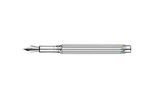 Stylo Plume VARIUS RAINBOW Argenté Rhodié Édition Limitée