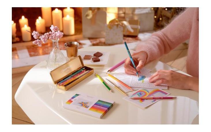 Caran D'Ache - Tarjetas Swiss Explorer Para Colorear - 12 Postales