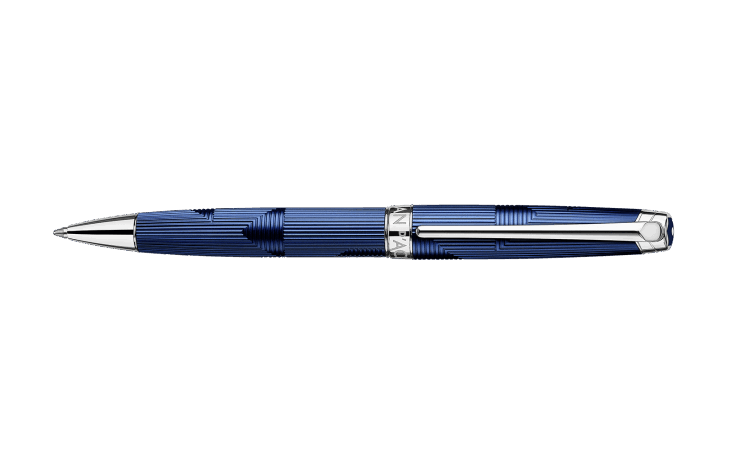 Stylo à Bille ONLINE Vision Magic Blue - Aluminium Pur, Recharge M Noire - Boîte Cadeau élégante