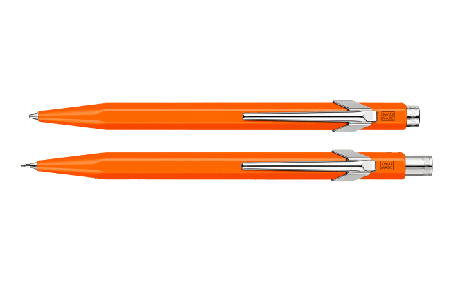 Set 849™ FLUO Orange Kugelschreiber + Minenhalter