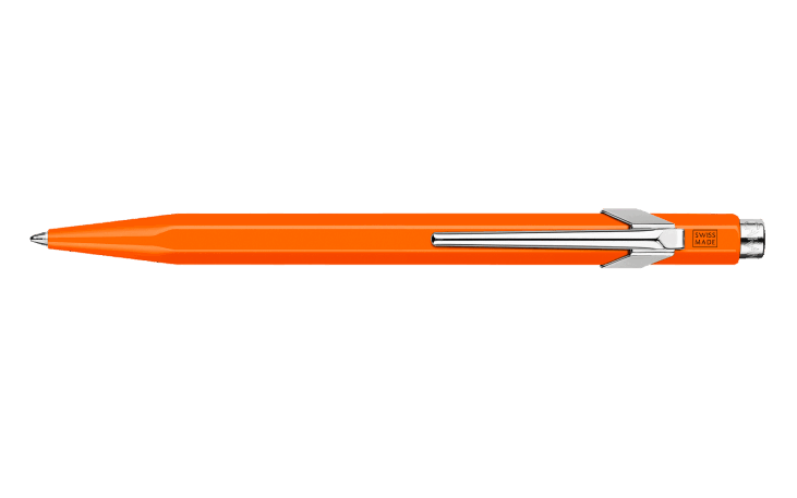 Set 849™ FLUO Orange Ballpoint Pen + Mechanical Pencil | Caran d