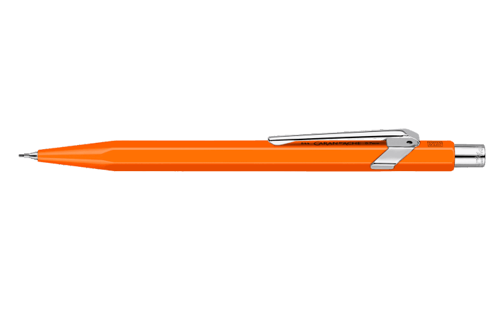 Set 849™ FLUO Orange Ballpoint Pen + Mechanical Pencil | Caran d