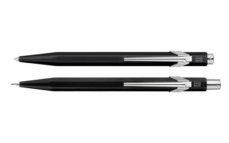 849 ブラック ボールペン（青芯）＋メカニカルペンシル0.7mmセット