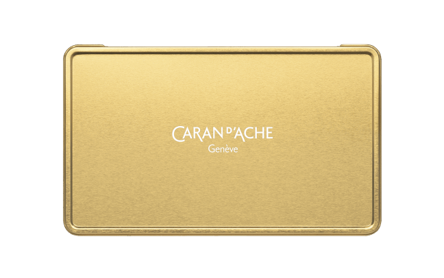 Empty XL gold metal box