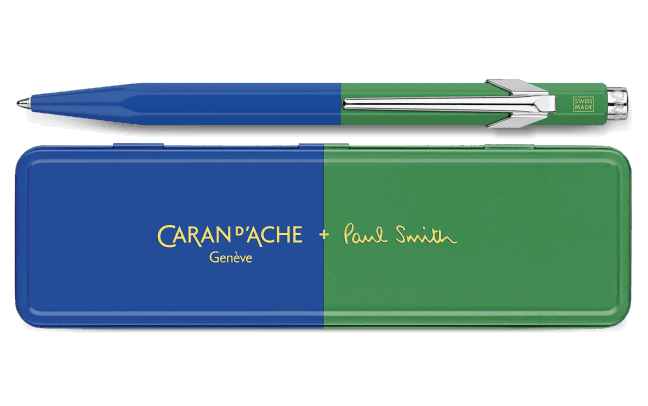 Stylo Bille 849 PAUL SMITH Cobalt Blue & Emerald Green Édition Spéciale