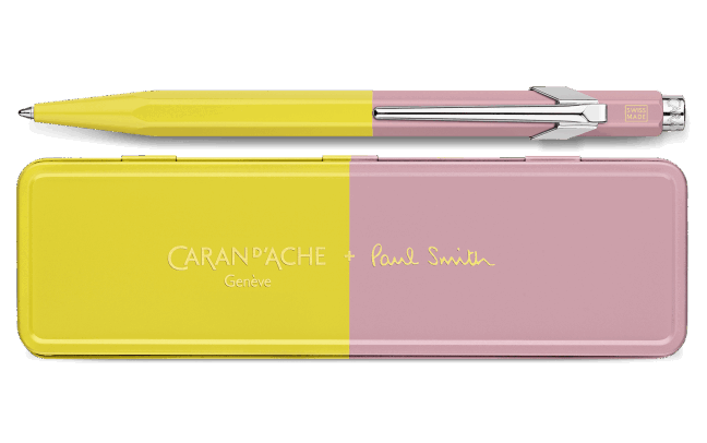 Stylo Bille 849 PAUL SMITH Chartreuse Yellow & Rose Pink Édition Spéciale