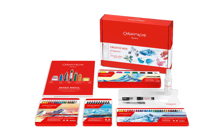 Assortment of products Creative Box + 3 online classes | Caran d
