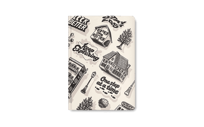 Caran D'Ache RYLSEE A5 Sketchbook – 64 Pages, 170gsm Ivory Paper, Hard Cover, Urban Graphic Style