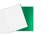849カラーマットX A5ノートブック グリーン
