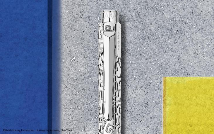 Set ECRIDOR™ KEITH HARING Ballpoint Pen & Leather Case - Special