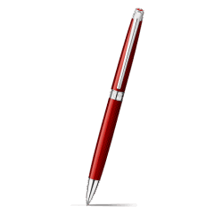 Rouge Carmin LEMAN SLIM Ballpoint Pen