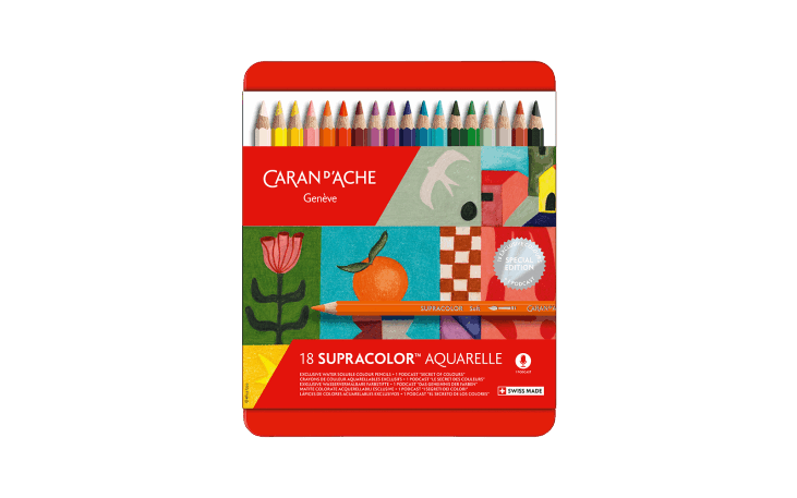 ◆未使用！カランダッシュ SUPRACOLOR soft 水溶性色鉛筆80色 CARAN D'ACHE カランダッシュ 色鉛筆 スプラカラーソフト水溶性色鉛筆