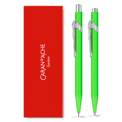 Set 849™ FLUO Grün Kugelschreiber + Minenhalter