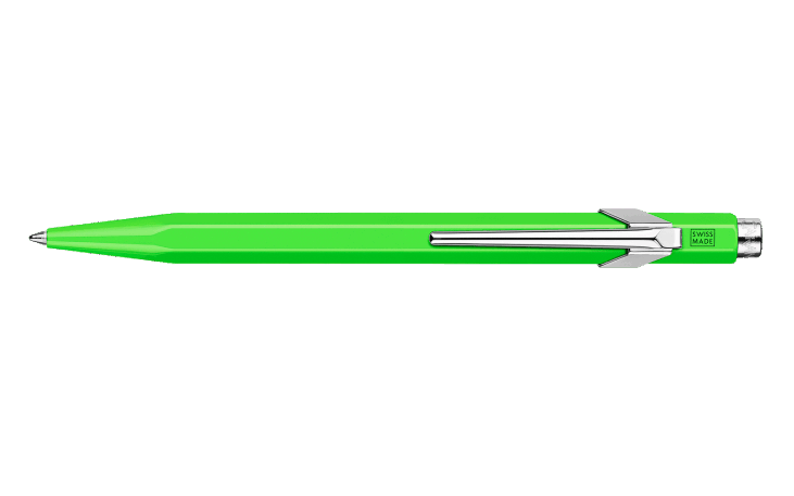 Set 849™ FLUO Green Ballpoint Pen + Mechanical Pencil | Caran d