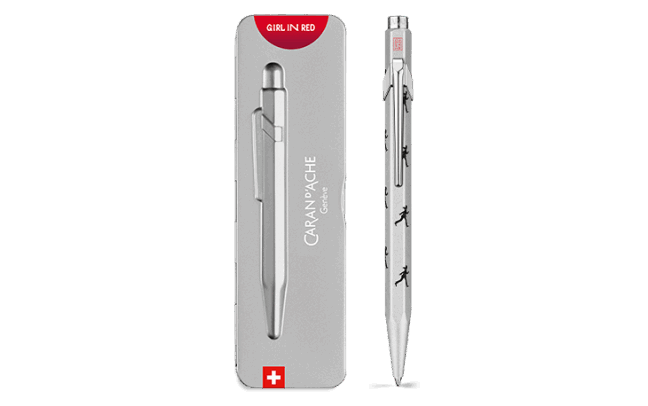 限定】849 Girl In Red シルバーグレイ ボールペン - Limited edition