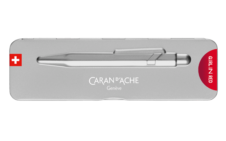 限定】849 Girl In Red シルバーグレイ ボールペン - Limited edition