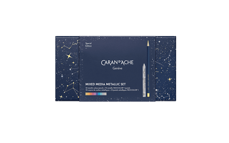 限定】コスミックブルー ミクスドメディアセット | Caran d'Ache JP