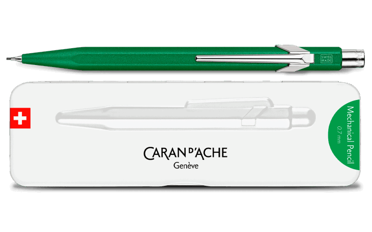 849™ カラーマットX グリーン メカニカルペンシル 0.5HB | Caran d'Ache JP