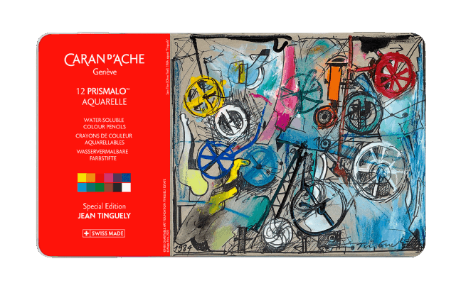 Box of 12 Colours PRISMALO™ AQUARELLE Jean Tinguely Sans Titre – Special Edition