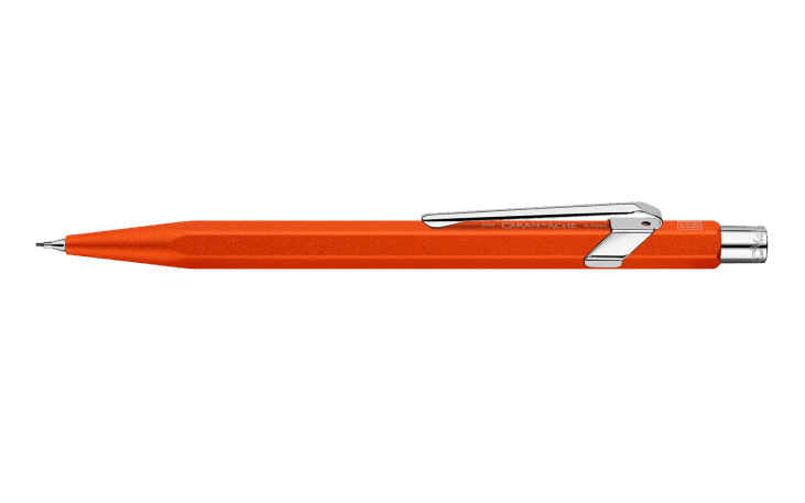 Box of 10 Orange 849™ COLORMAT-X Mechanical Pencils 0.7HB | Caran